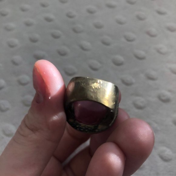 Low Luv by Erin Wasson Peace Red Cat Eye Ring - Picture 6 of 6